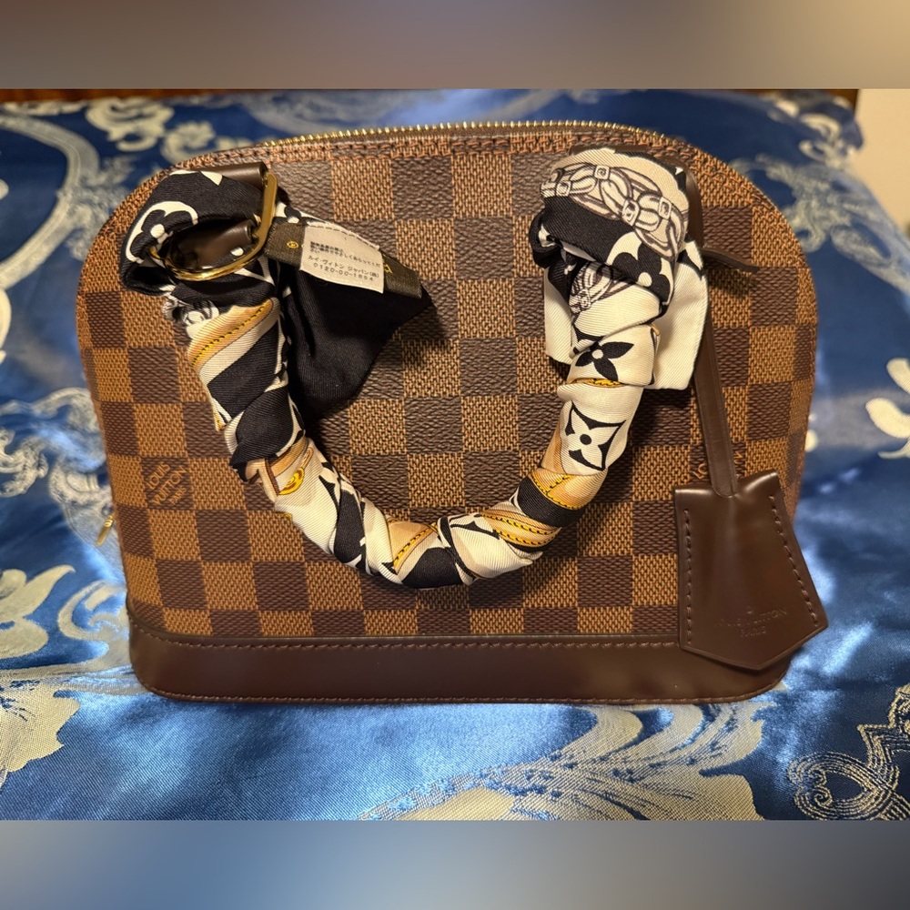 ❤️AUTH. LOUIS VUITTON Damier Ebene Alma BB ❤️
